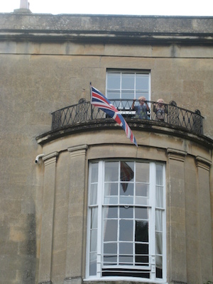 Tim and Cole on the Bailbrook Lodge balcony (07-21-2009 18:36)