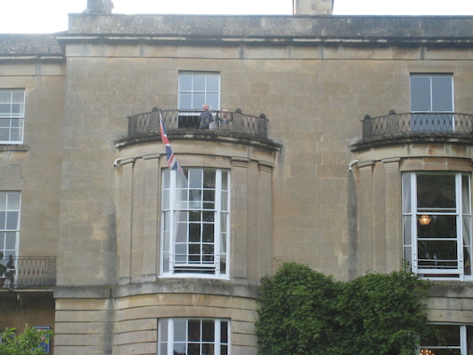 Tim and Cole on the Bailbrook Lodge balcony (07-21-2009 18:36)