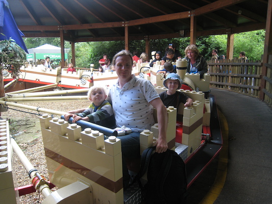Cole, Ben and Tim at Legoland (07-22-2009 15:28)
