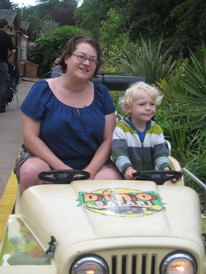 Xine and Cole driving at Legoland (07-22-2009 15:42)