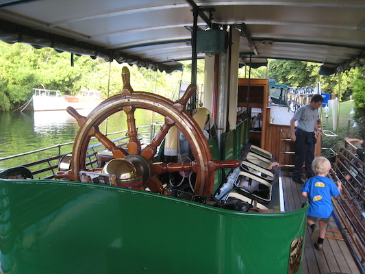 Cole on the steam boat at Monkey Island (07-22-2009 18:41)