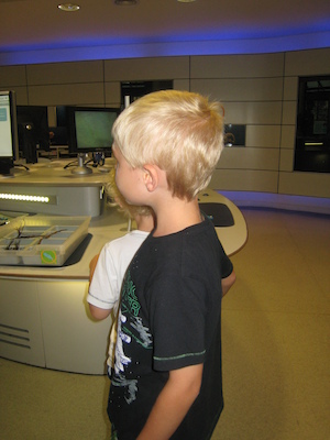 Cole and Tim investigating at the natural history museum (07-24-2009 11:01)