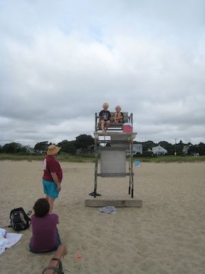 Cole and Tim lifeguarding (08-12-2009 10:34)