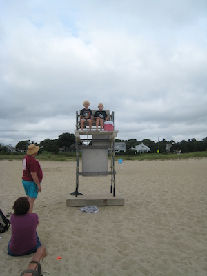 Cole and Tim lifeguarding (08-12-2009 10:34)