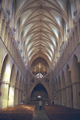 Inside Wells cathedral