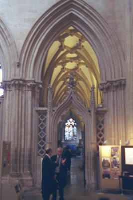 Inside Wells cathedral