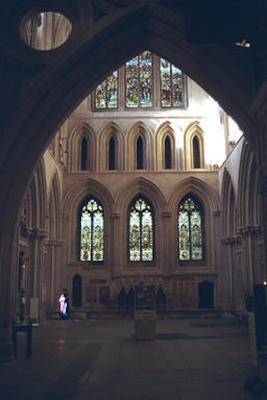 Inside Wells cathedral