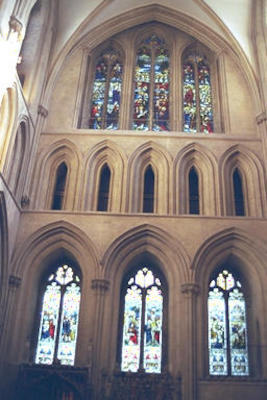Inside Wells cathedral