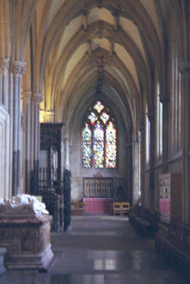 Inside Wells cathedral