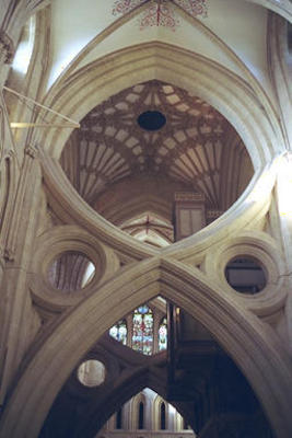 Inside Wells cathedral