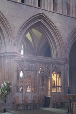 Inside Wells cathedral