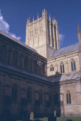 Outside Wells cathedral