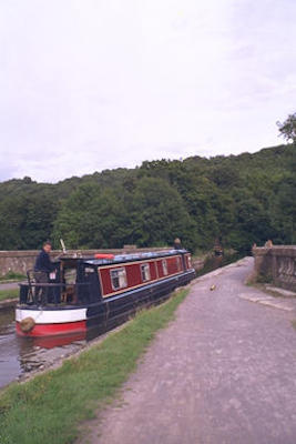 Barge on aquaduct