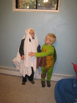 Tim ghost and Cole turtle (10-24-2009 14:49)