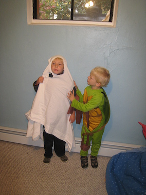 Tim ghost and Cole turtle (10-24-2009 14:49)