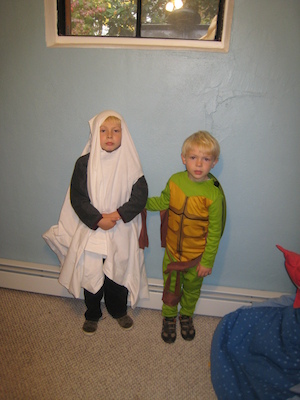 Tim ghost and Cole turtle (10-24-2009 14:49)