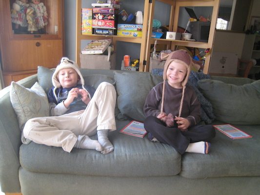 Tim seal and Cole moose hat (11-15-2009 14:45)