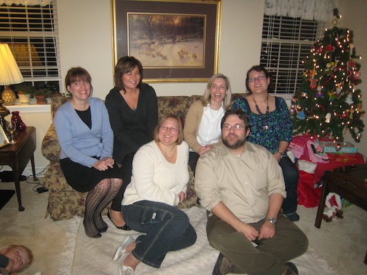 Cole, Kathy, Jen, Jacqui, Amy, Juj and Xine (12-25-2009 19:55)