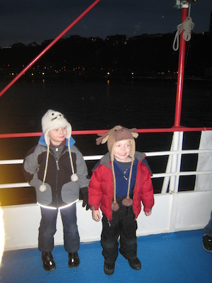 Tim and Cole on the boat (12-27-2009 17:15)