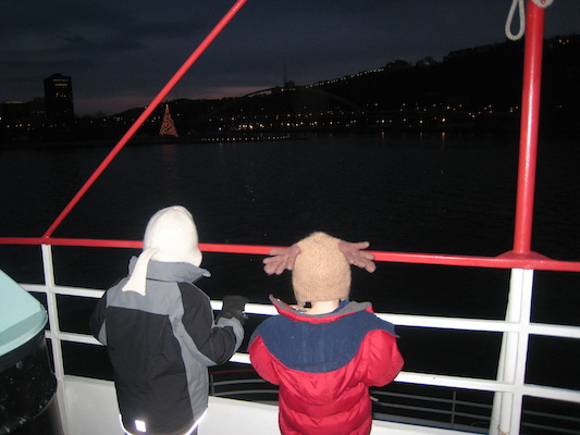 Tim and Cole on the boat (12-27-2009 17:15)