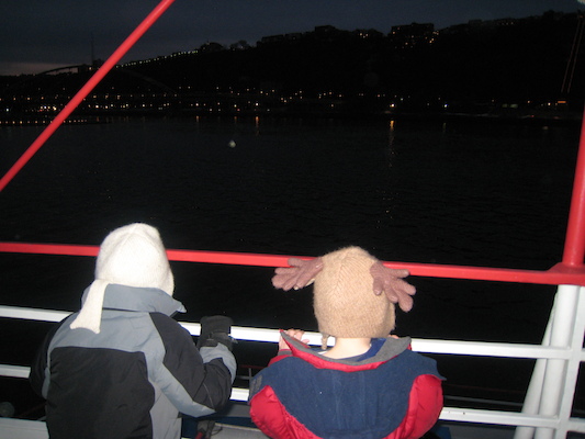 Tim and Cole on the boat (12-27-2009 17:15)