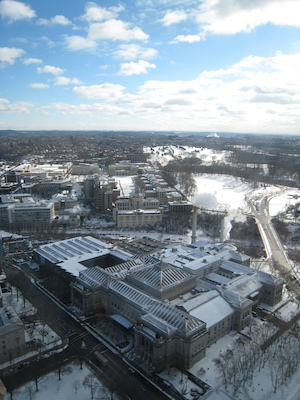 View from the top of the Cathedral of Learning (12-29-2009 10:42)