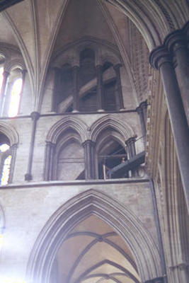 Salisbury cathedral internal flying buttress