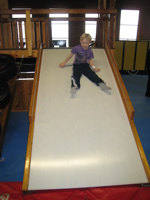 Cole on the slide (03-03-2010 13:39)