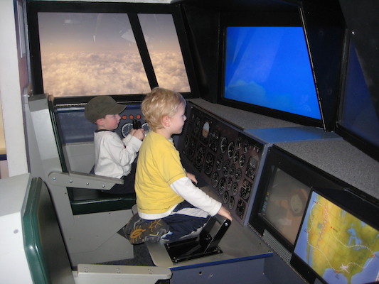 Cole in the cockpit (03-12-2010 16:05)