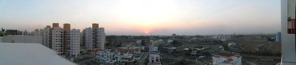 Panorama from the Pune office (03-17-2010 08:01)