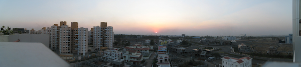 Panorama from the Pune office (03-17-2010 08:03)