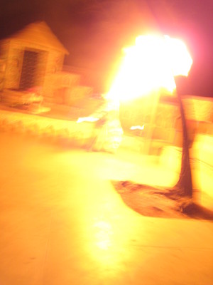 Fire breather at Chokhi Dhani (03-17-2010 09:40)