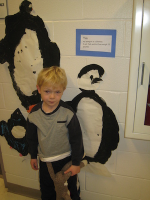 Cole and the penguins (03-26-2010 08:55)