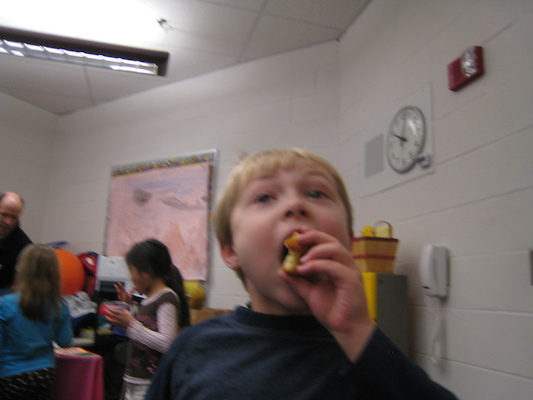 Cole's picture of Tim eating (03-26-2010 09:00)