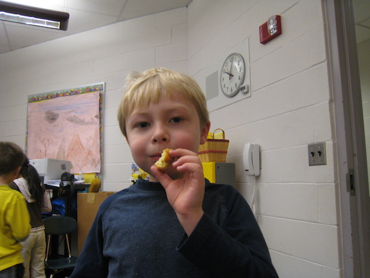 Cole's picture of Tim eating (03-26-2010 09:00)