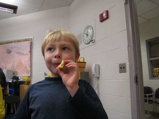 Cole's picture of Tim eating (03-26-2010 09:00)