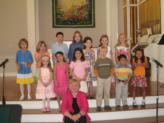 Tim at the Kidsing performance (04-04-2010 09:37)