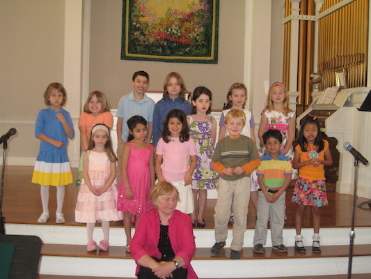 Tim at the Kidsing performance (04-04-2010 09:37)