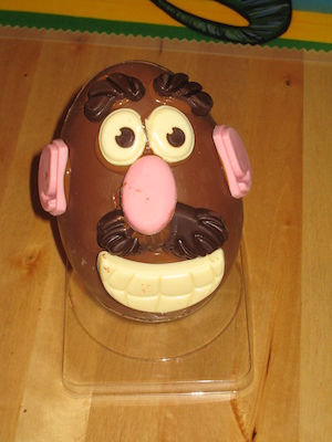 Chocolate Mr. potato head (04-04-2010 18:45)