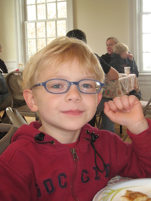 Cole wearing Mommy's glasses (04-10-2010 09:05)