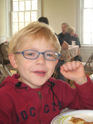 Cole wearing Mommy's glasses (04-10-2010 09:05)