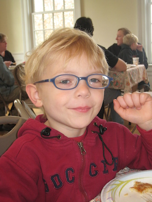 Cole wearing Mommy's glasses (04-10-2010 09:05)