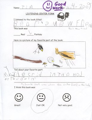 Tim "Bear's new Friend" book review (11-18-2009 20:50)