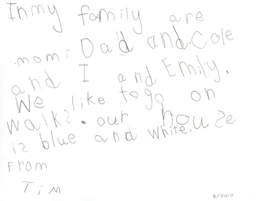 Tim Mystery Friend Letter, March 2010 (03-13-2010 09:17)