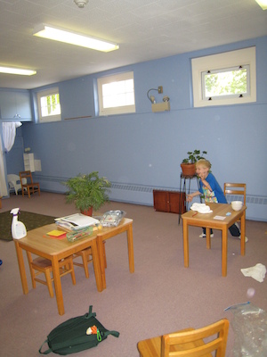 Cole at the Montessori school (06-09-2010 09:21)