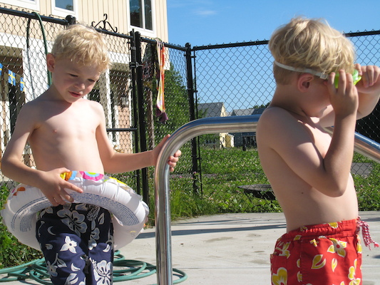 Cole and Tim swimming at Midsommar (06-19-2010 16:04)