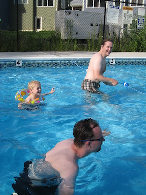 Cole and Ben swimming at Midsommar (06-19-2010 16:18)