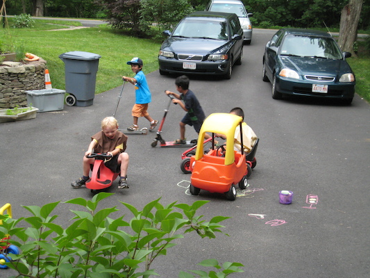 Vehicle driving at Cole's Birthday party (06-20-2010 16:07)