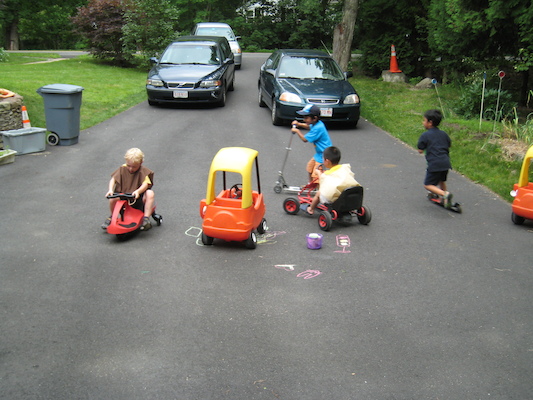 Vehicle driving at Cole's Birthday party (06-20-2010 16:07)