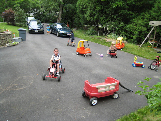 Vehicle driving at Cole's Birthday party (06-20-2010 16:16)
